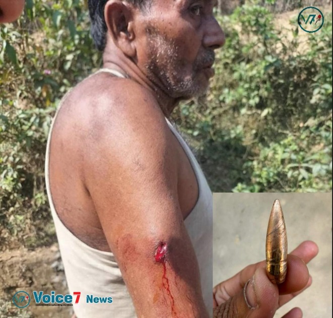 An elderly guy from Bangladesh was hurt by gunfire coming from Myanmar.